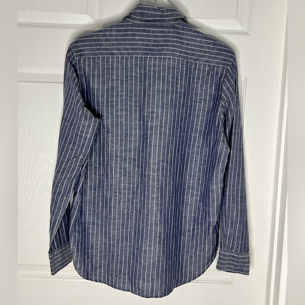 Frank & Eileen Linen Blend Button Down Shirt Sz XS - Picture 2 of 7
